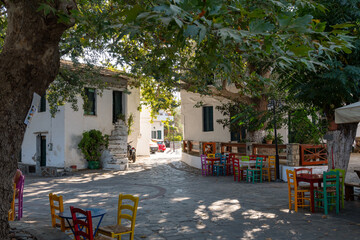 Akamatra village in Ikaria island, Greece