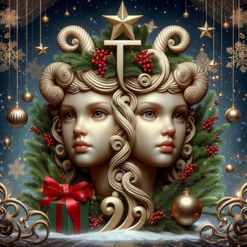 Signo de Geminis Navide&ntilde;o