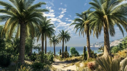 The amazing palm trees of the Mediterranean