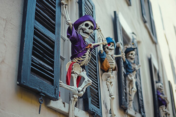 Halloween, mystical holiday Halloween, Halloween greeting banner,halloween decor house