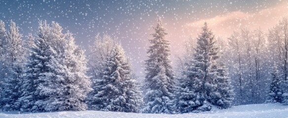 The Tranquil Winter Forest