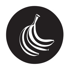 Bananas In cartoon, hand-drawn flat style. image for social media, websites and UI. Isolated 2D vector design in logo, icon, sketch style, simple line vector, single color. AI Generative Art.