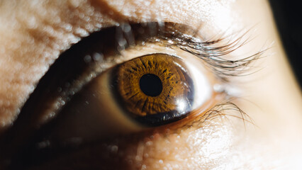 close up of eye