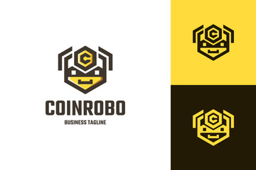 crypto bot logo vector