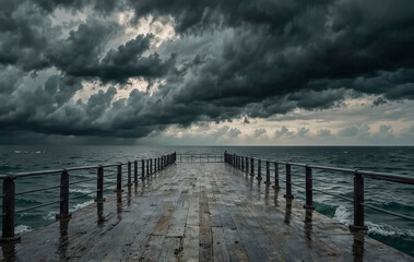 Fototapeta premium pier in the sea