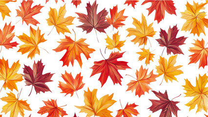 Obraz premium maple leaf isolated on a white or transparent background.