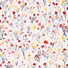 Pattern texture in different color flowers. Seamless  graphic pattern for flannel shirt, blanket, throw, or other modern spring summer autumn winter fashion fabric design, print.