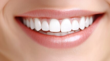 Obraz premium A person smiling broadly, revealing a healthy set of pearly white teeth.