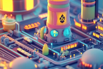 3D Nuclear Plant: Covert Mission in High Security Facility Game Wallpaper Background