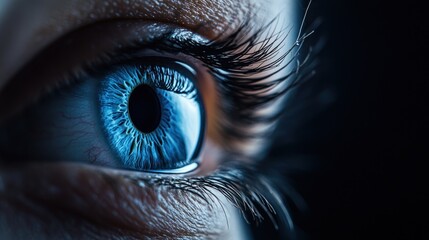 Fototapeta premium Close-up of a Blue Eye