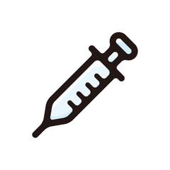 Syringe outline icon for graphic design, apps and websites