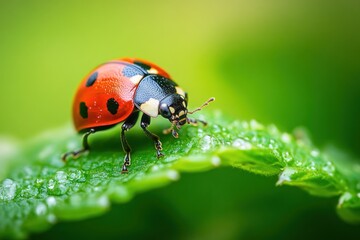 Fototapeta premium Ladybug on a Leaf