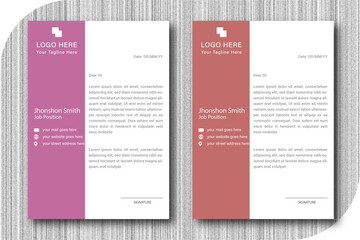  Letterhead template in Abstract style design. Abstract Letterhead Design Modern Business Letterhead Design Template.Creative modern letterhead design template . 