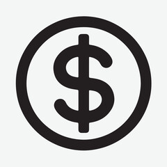 Silhouette Cash Icon.