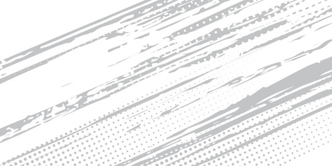 Obraz premium Black and white retro comic pop art background with halftone dots design, vector illustration template