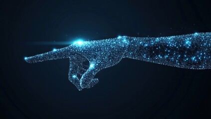 Fototapeta premium Abstract Hand Pointing