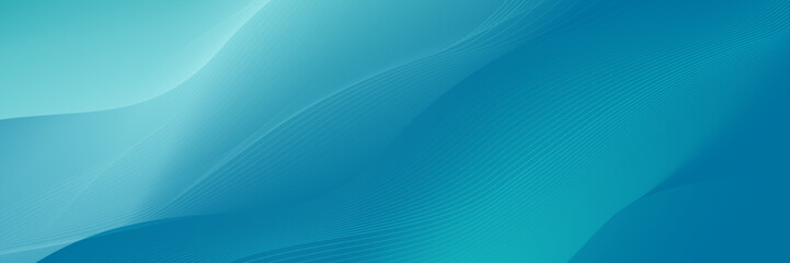 Abstract flowing wave background in teal with soft gradients and line patterns