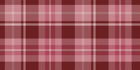 The seamless tartan pattern, rendered in shades in pink and red color features intersecting lines and squares, creating a timeless and sophisticated textile design.