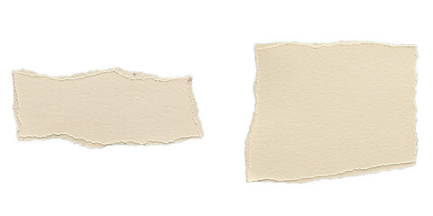 Fototapeta premium set of old jagged paper sheets isolated on transparent background
