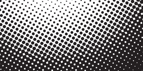 Halftone pattern. Pattern of circles and dots. Vector illustration.