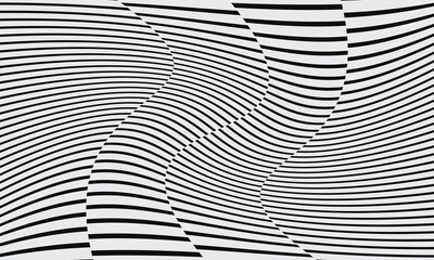 abstract black irregular twist line pattern on grey can be used background.