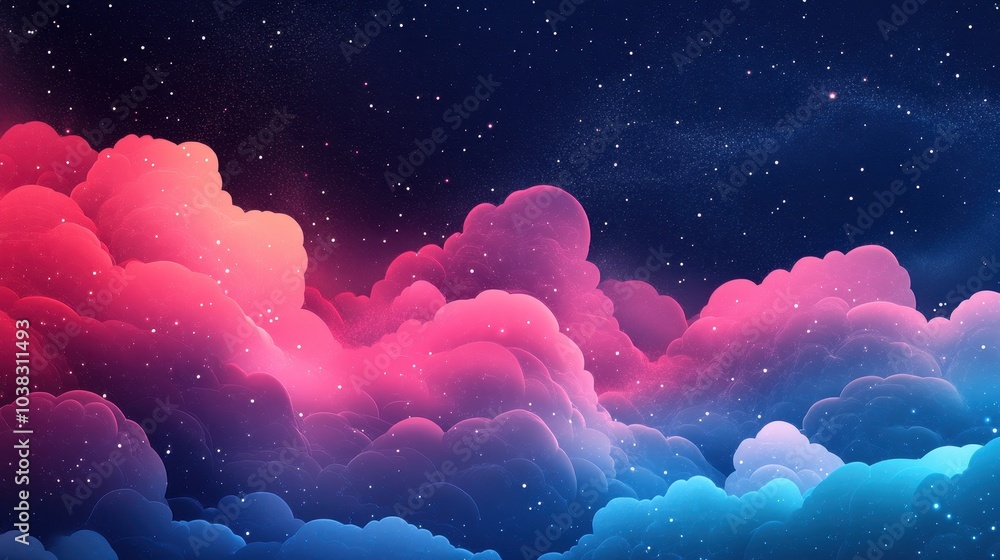 Aufkleber patel cloud background created using generative ai tools