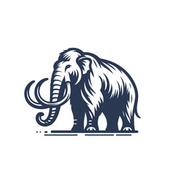 Obraz premium mammoth isolated vector illustration