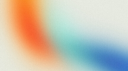 Abstract white blue orange pastel color flow backdrop design, copy space