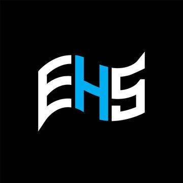 EHS logo design, EHS simple and modern logo. EHS luxurious alphabet design