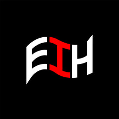 EIH logo design, EIH simple and modern logo. EIH luxurious alphabet design