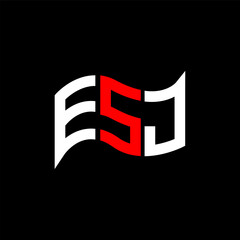 ESJ logo design, ESJ simple and modern logo. ESJ luxurious alphabet design