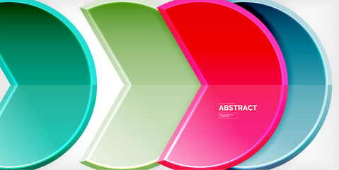 Trendy round shapes with triangular angle design element. Vector Illustration For Wallpaper, Banner, Background, Card, Book Illustration, landing page