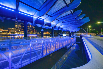 Fototapeta premium Elizabeth Quay at night in Perth