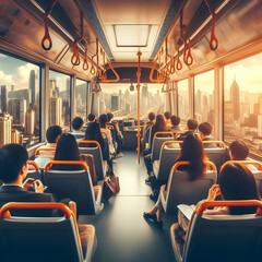 Fototapeta premium Public Transport Interior