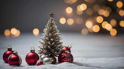 Obraz premium Minimal Christmas Background