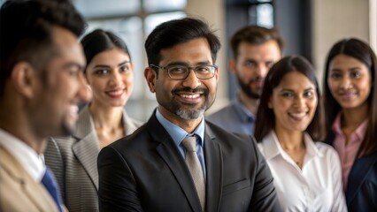 An Indian HR professional facilitating a team-building activity.
