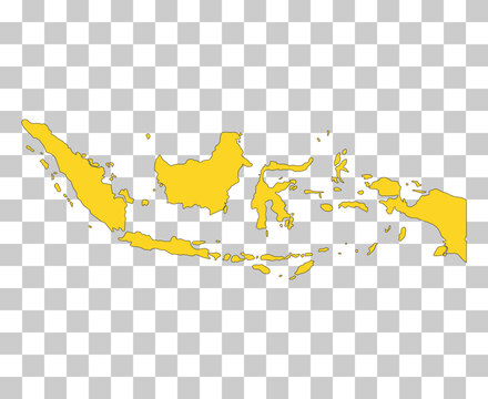 Indonesia detailed map shape, Flat web graphic concept icon symbol vector illustration