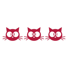 3 Cats Team Three Friends Crew Group Adorable Cat Looks Happy Sweet Little Smile Face Kitten Pets Funny Cartoon Cute Lovers Comic Fun Love Kittens Adorable Feline Playful Kitties Fur Baby Paw Owners