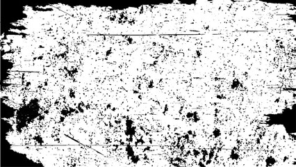 Fototapeta premium Destroyed grunge scratches crumbled plaster on aged painted brushed surface vector. Dust overlay distress grain ,simply place illustration.