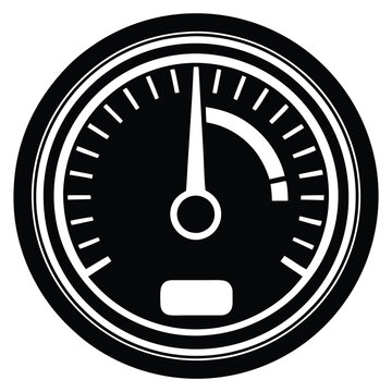 recommend clip art: Fuel Gauge Icon vector silhouette.