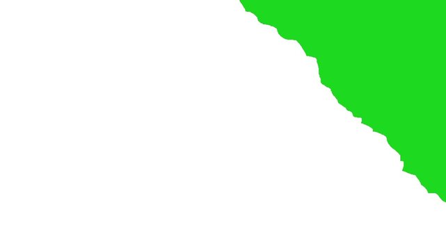 torn paper transition animation