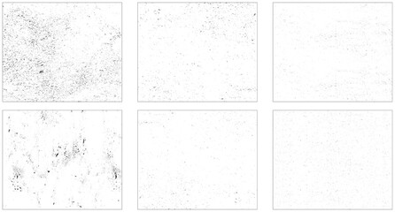 Destroyed grunge scratches crumbled plaster on aged painted brushed surface vector. Textures set background vector illustration.