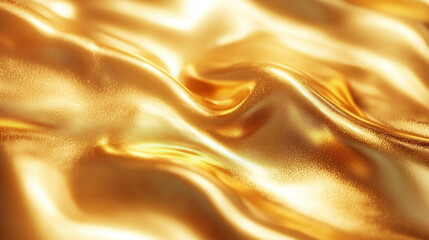 Golden background. Abstract golden waves.
