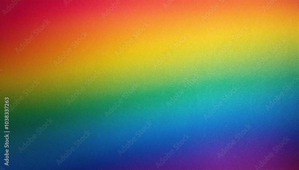 Poster Vivid Gradient Spectrum Background. Rainbow Color Transitions from Purple to Red with a Smooth, Blurred Texture. Ideal for Web Design, Presentations, and Creative Projects with Copy Space