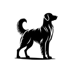 Dog silhouette vector and design 