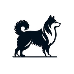 Dog silhouette vector and design 