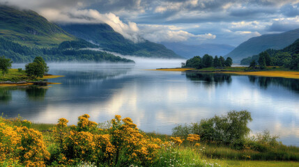 Stunning Landscape with Scenic Views and Vibrant Colors