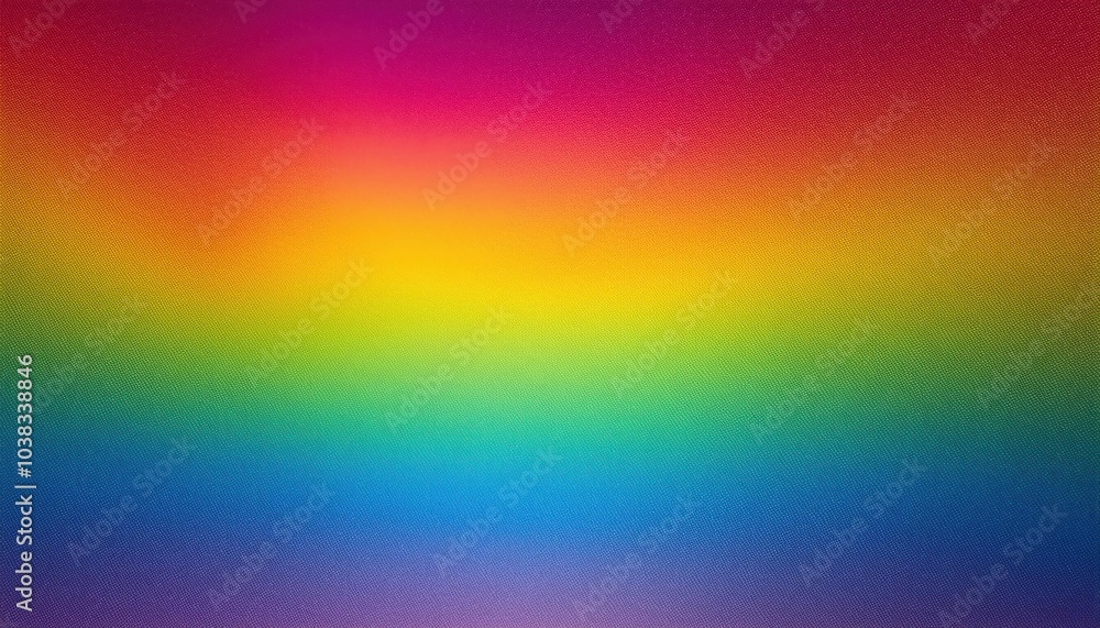 Poster Vivid Gradient Spectrum Background. Rainbow Color Transitions from Purple to Red with a Smooth, Blurred Texture. Ideal for Web Design, Presentations, and Creative Projects with Copy Space
