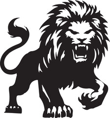 Lion silhouette vector