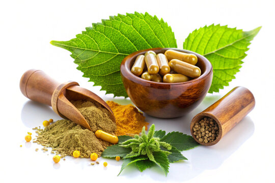 kampo medicine,isolated on white background